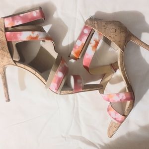 Jessica Simpson Pink/Orange Tie Dye sandals size 11M